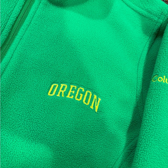 Green Oregon Ducks Fleece Jacket - Picture 2 of 7